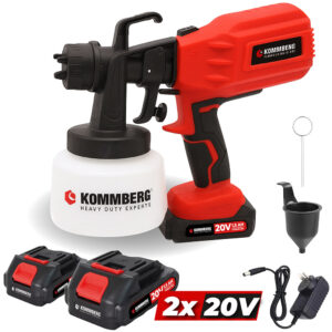 Equipo Pistola Para Pintar Inalámbrica Kommberg KB-PPE20