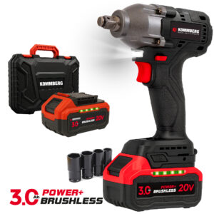 Llave de Impacto Inalámbrica Brushless KOMMBERG 20V KB-LI20VBL