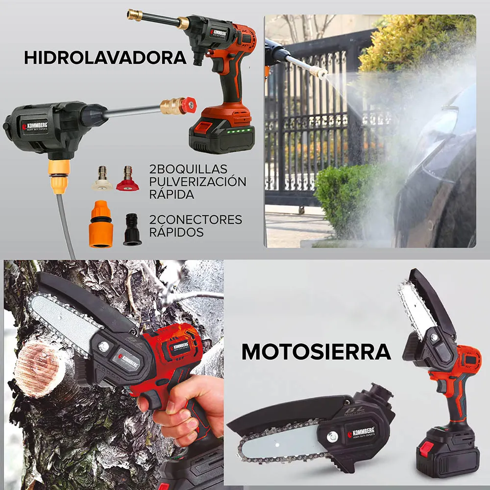 Combo Multiherramienta Inalambrico Matrix 5 En 1 Taladro Amoladora Hidro - Image 5