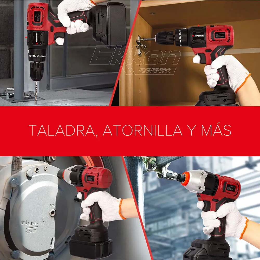 Combo Multiherramienta Inalambrico Matrix 5 En 1 Taladro Amoladora Hidro - Image 6