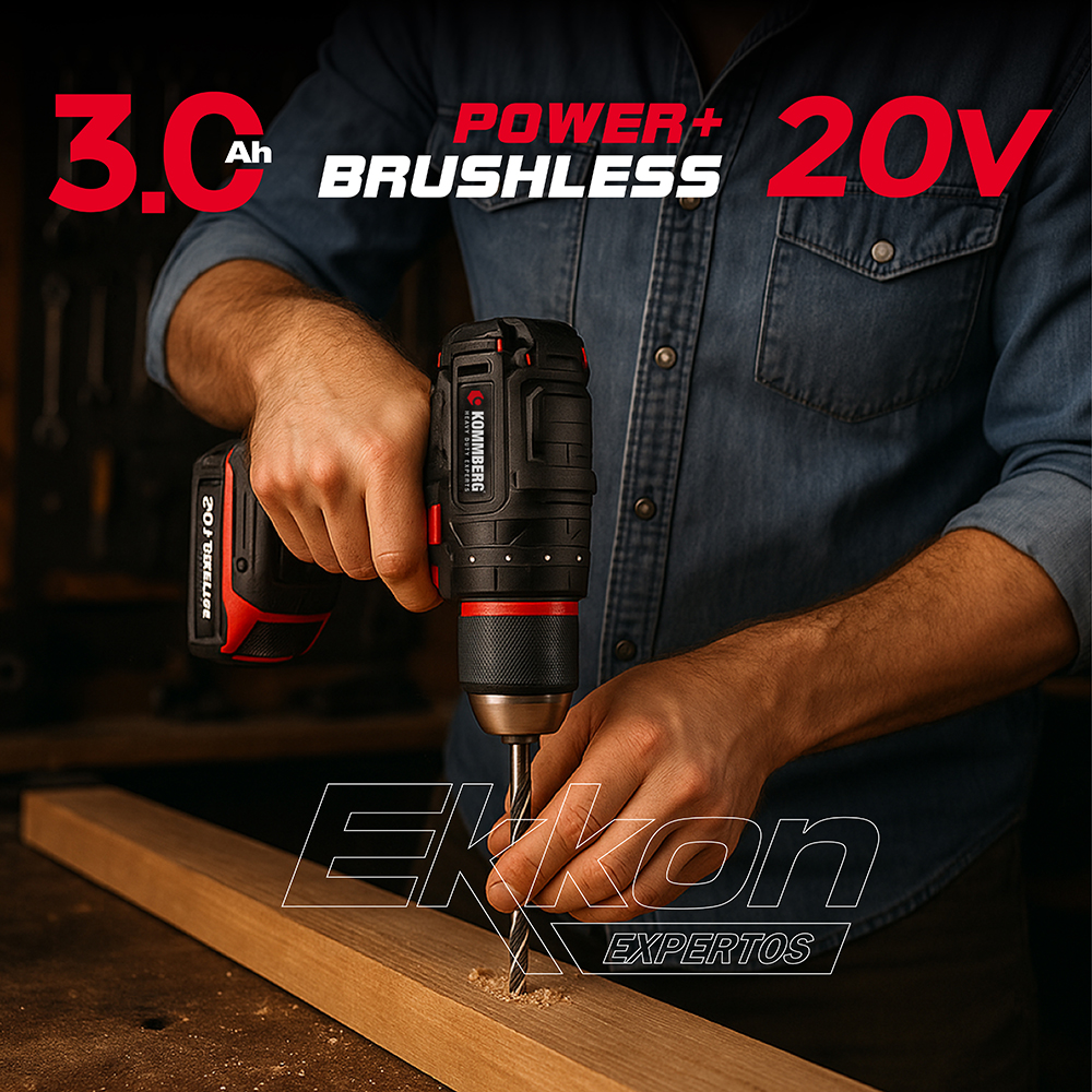 Taladro Percutor Inalámbrico Brushless Kommberg - Image 2
