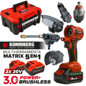 Combo Multiherramienta Inalambrico Matrix 5 En 1 Taladro Amoladora Hidro