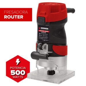 Fresadora Router Kommberg 500w Rebajadora Tupi 6.35mm 1/4'' + Guías KB-RT500