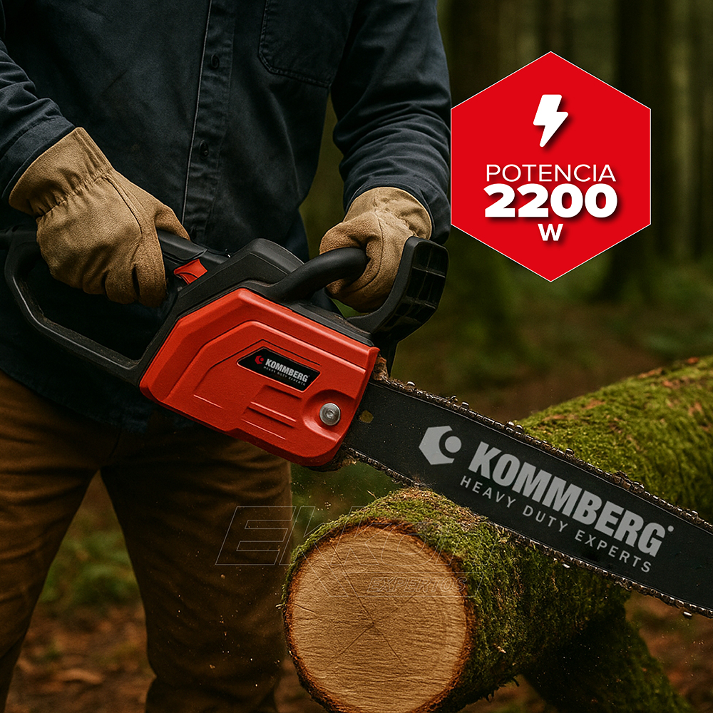 Motosierra 16 Pulgadas Eléctrica Kommberg 2200w Espada 16 KB-ES2200 - Image 3