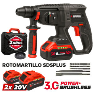 Rotomartillo Brushless 2 Baterías 20v Kommberg KB-R26P-20VBL