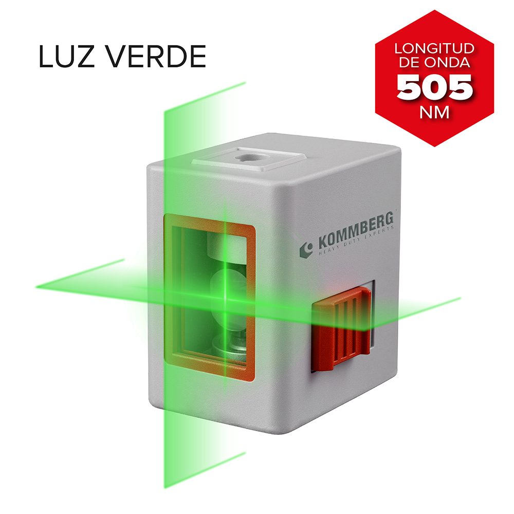 Nivel Laser Kommberg 180° Autonivelante Luz Verde 30 Mts KB-NL2 - Image 3